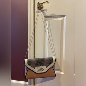 Asos New Look clutch chain strap handbag snakeskin